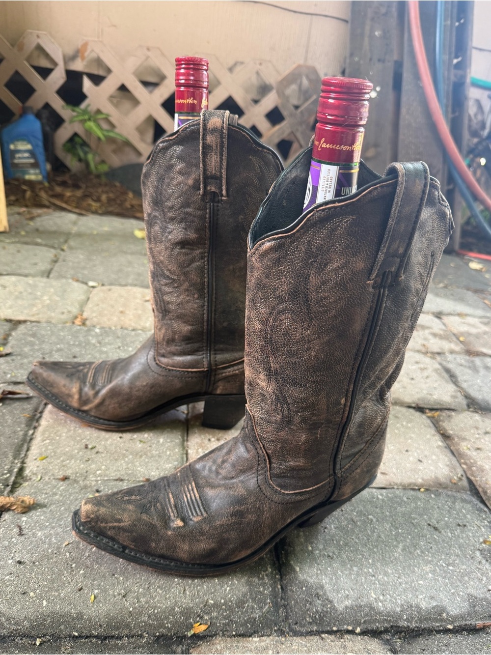 Rockin' Country Distressed Brown Women's Cowboy Boots - Style RC5031